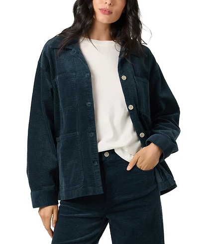 O'Neill Women's Longford Shacket Button-Front Collared Jacket