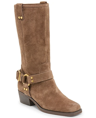 Dolce Vita Women's Rolan Ankle Harness Moto Tall Boots