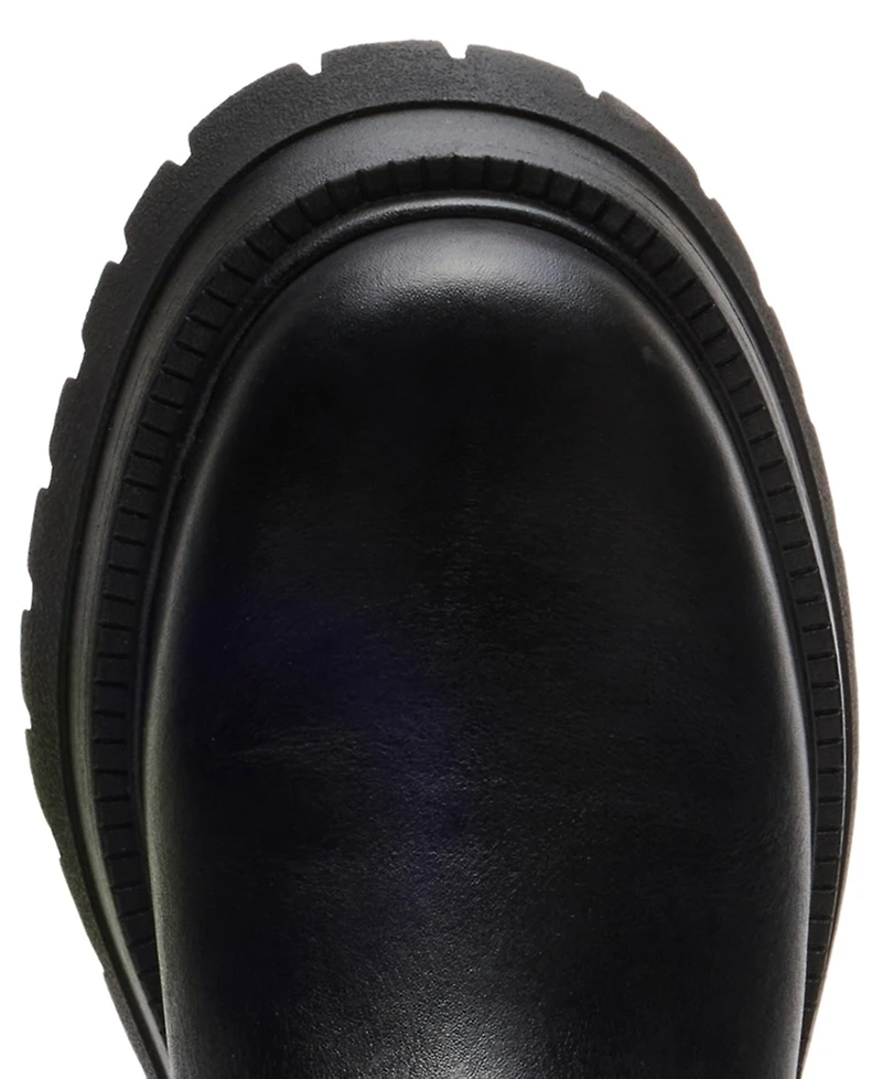 Steve Madden Women's Everest Platform Lug-Sole Engineer Tall Boots