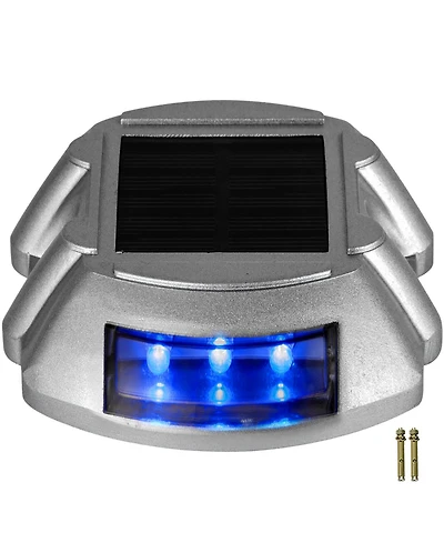Vevor Driveway Lights, Solar Driveway Lights 24-Pack, Dock lights with Switch, in Blue