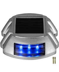 Vevor Driveway Lights, Solar Driveway Lights 24-Pack, Dock lights with Switch, in Blue