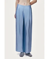 Nocturne Women's Wide Leg Pleat Front Trousers