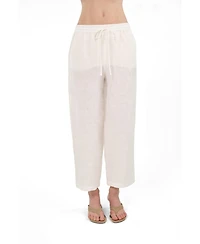 Nocturne Women's Linen Drawstring Trousers