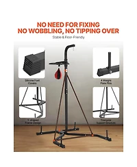 Vevor 2 in 1 Heavy Duty Punching Bag Frame Boxing Punching Fitness Stand Steel
