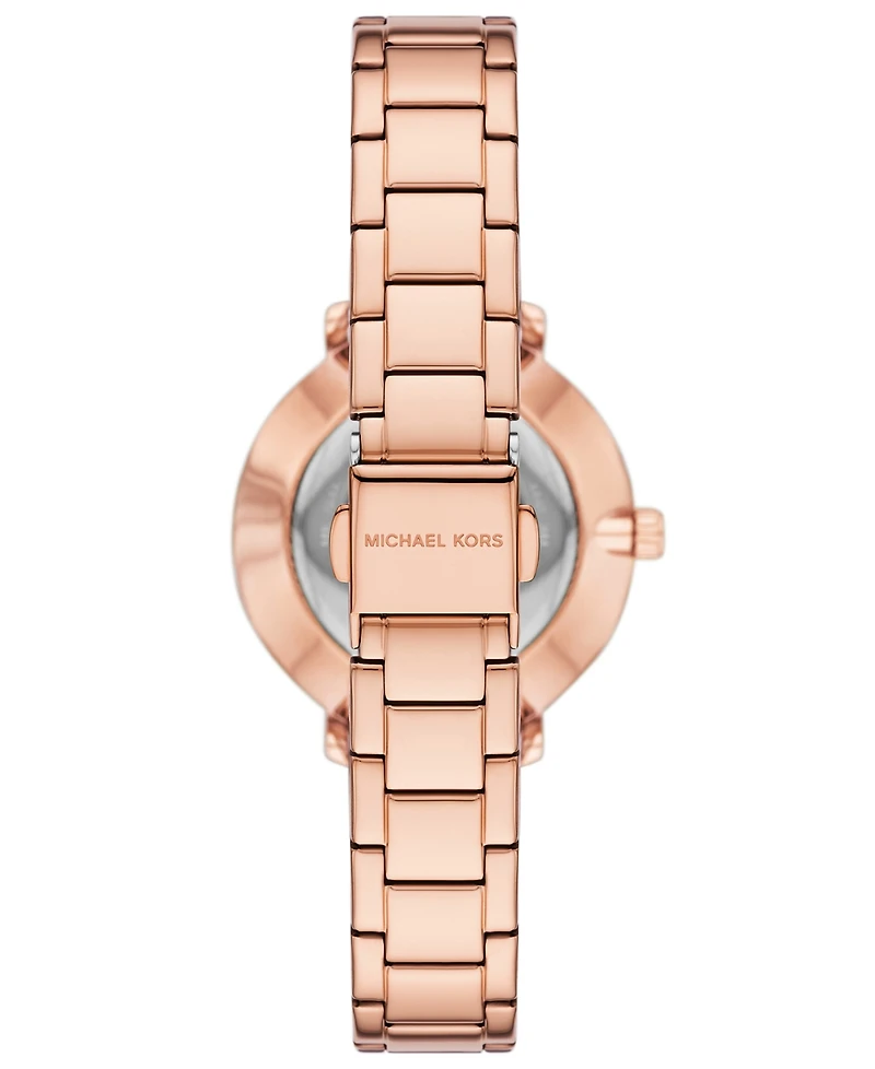 Michael Kors Women's Pyper Two-Hand Rose Gold-Tone Stainless Steel Watch 32mm