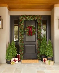 Balsam Hill Boxwood Berries Garland Boxwood Berries Wreath