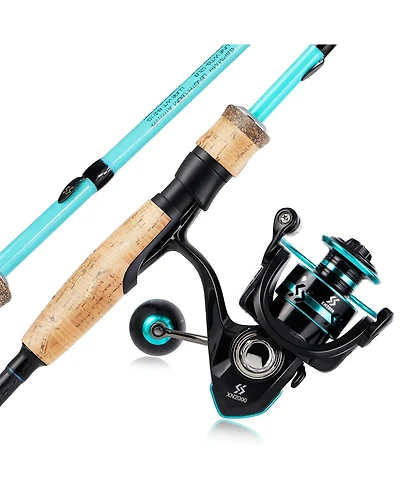 Aofar 5.9feet Fishing Rod Reel Combo Spinning Saltwater Freshwater