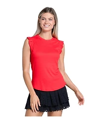 Lucky Love Women's Bring It On Ribbed Tennis Tank