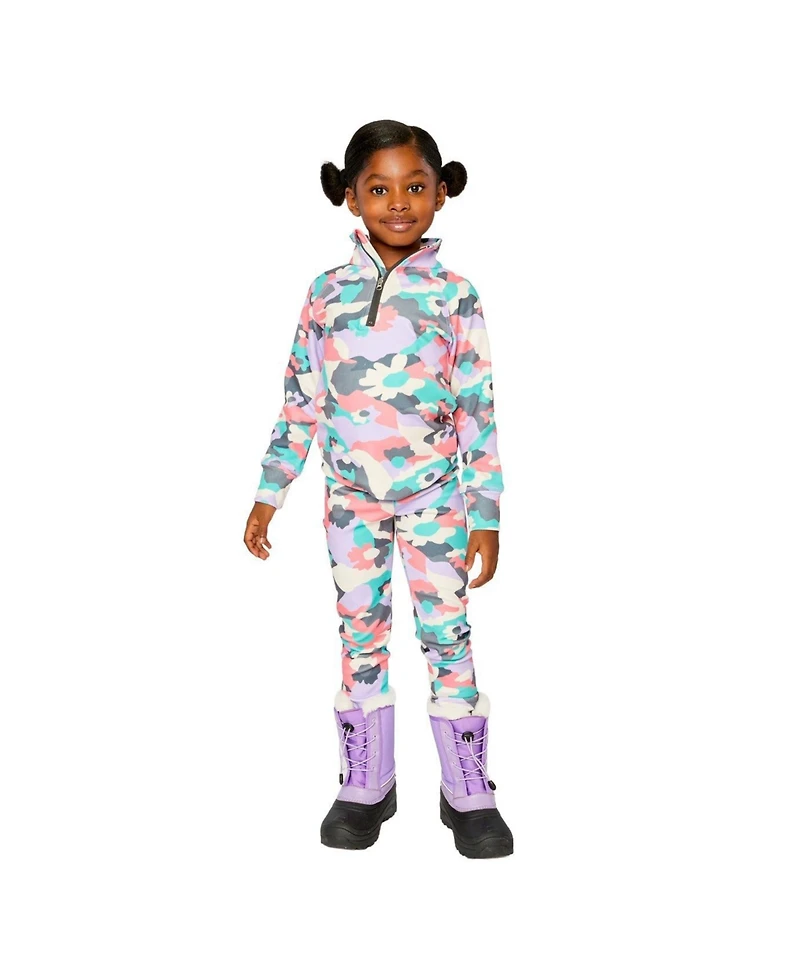 Deux par Deux Little and Big Girl's (6-14) Two Piece Thermal Underwear