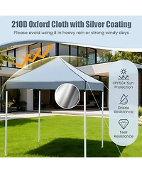 Sugift 6.5x6.5 feet Pop Up Canopy Tent with 4 Sidewalls UPF50+ and Wheeled Bag