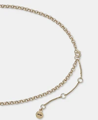 Karl Lagerfeld Paris Pave Rondelle Charm Statement Necklace, 16" + 3" extender