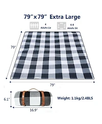 Aofar Picnic Blanket Waterproof Foldable Beach Outdoor Camping Park