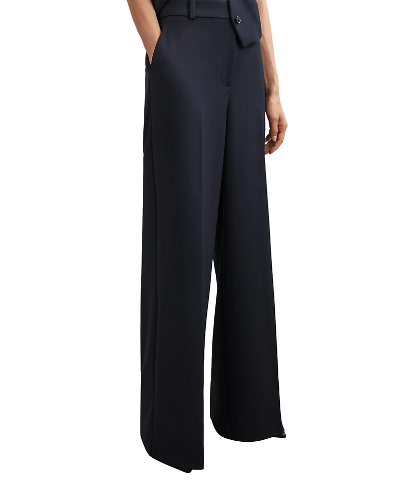 Reiss Women's Gabi High-Waisted Wide-Leg Suit Pants