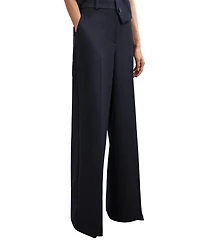 Reiss Women's Gabi High-Waisted Wide-Leg Suit Pants