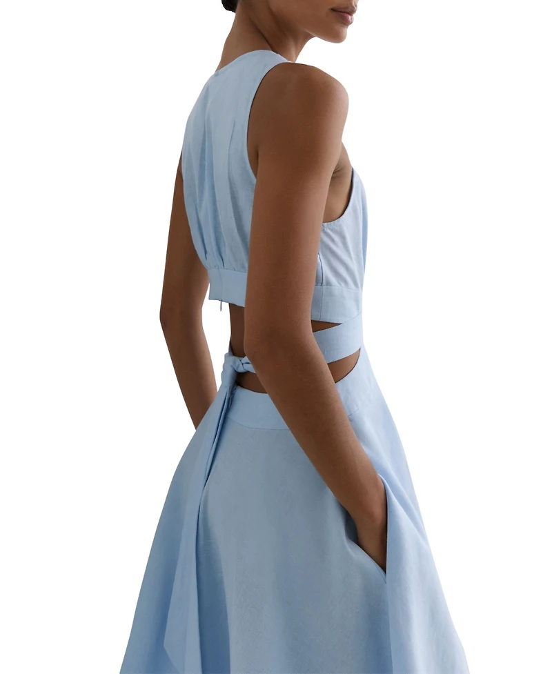 Reiss Women's Hazel Fit & Flare Cutout Midi Dress