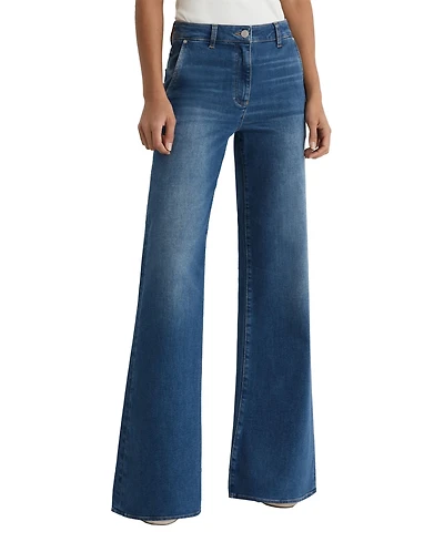 Reiss Petite Addie Wide-Leg Jeans