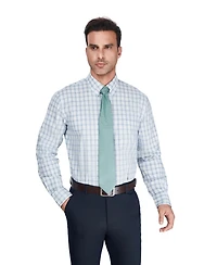 Club Room Men's Regular-Fit Plaid Pattern Dress Shirt