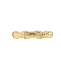Macy's Gold-Plated Cubic Zirconia Textured Ring
