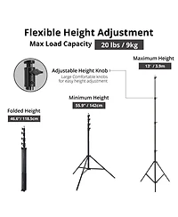Flashpoint 13' Pro Air-Cushioned Heavy-Duty Light Stand V2