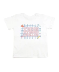Sweet Wink Toddler Girls Kindergarten Pearl Patch Short Sleeve T-Shirt