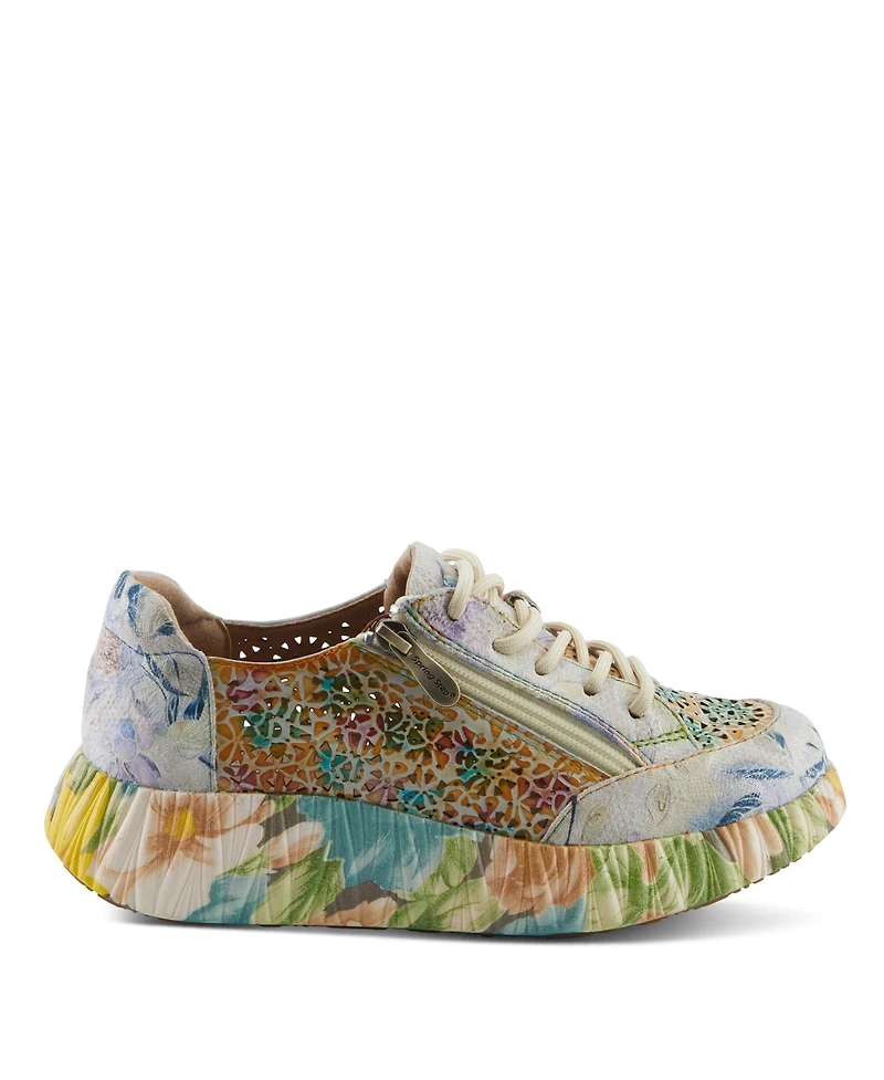 L'Artiste Women's Bloomington Sneaker with Leather Upper