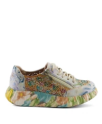 L'Artiste Women's Bloomington Sneaker with Leather Upper