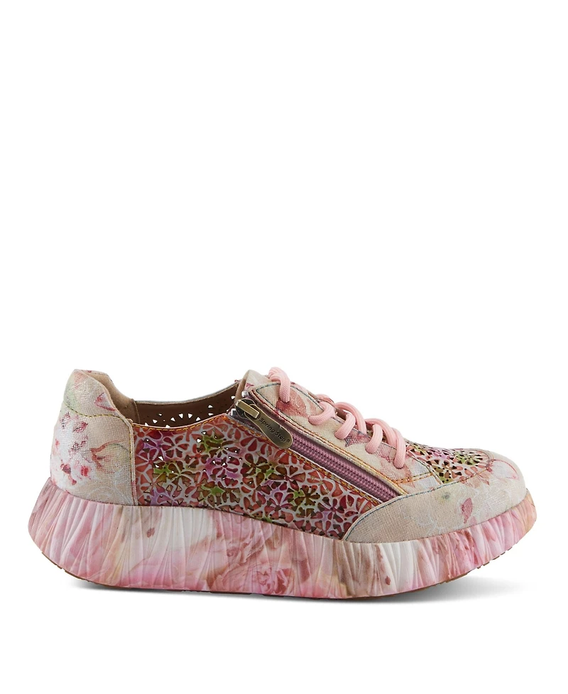 L'Artiste Women's Bloomington Sneaker with Leather Upper