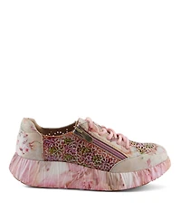 L'Artiste Women's Bloomington Sneaker with Leather Upper