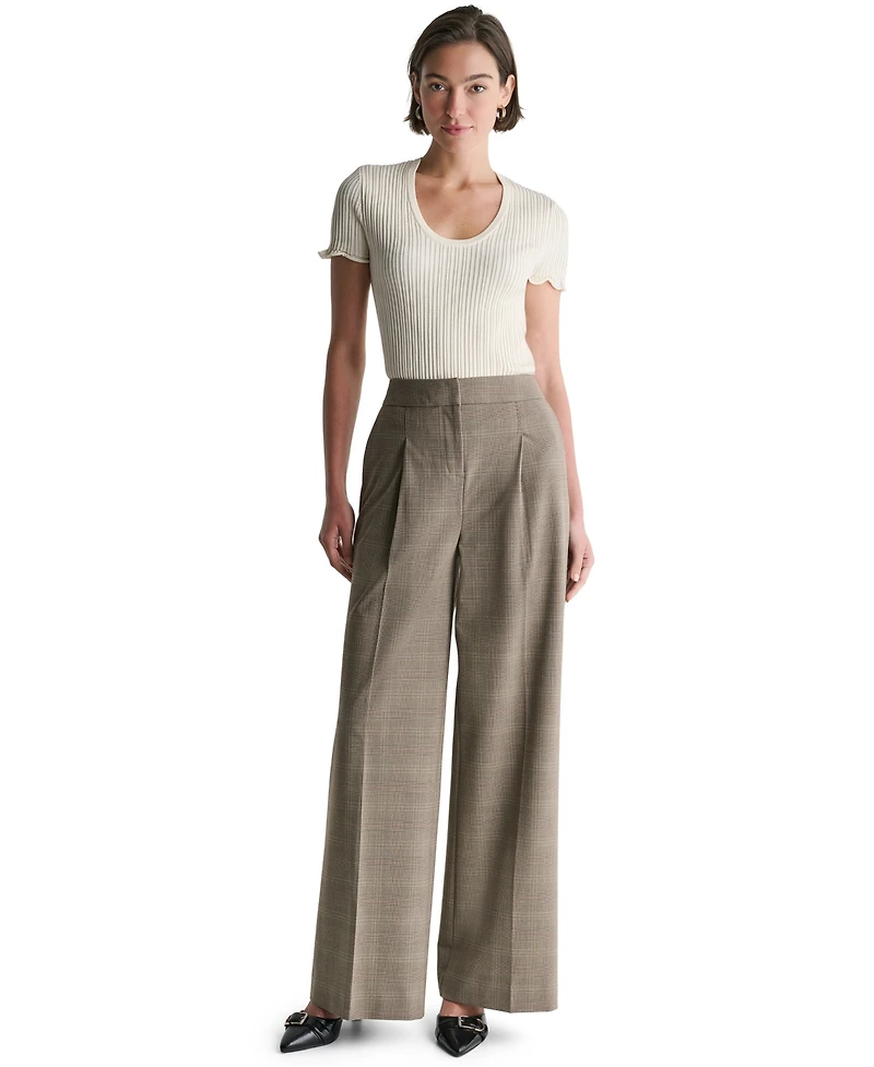 Bcbg Women's High-Rise Wide-Leg Pants