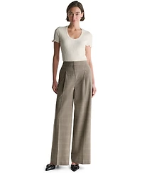 Bcbg Women's High-Rise Wide-Leg Pants