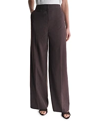Bcbg Women's High-Rise Wide-Leg Full-Length Pants
