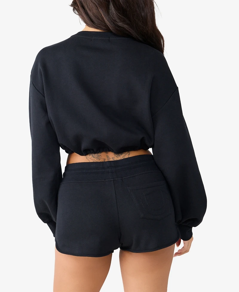 True Religion Women's V Notch Pullover Top