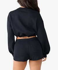 True Religion Women's V Notch Pullover Top