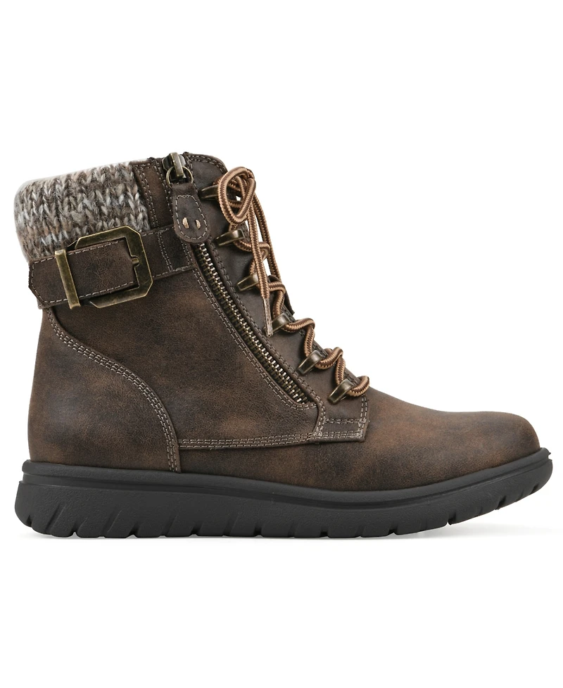 Cliffs by White Mountain Women's Hearten 2 Hiker Lace-Up Booties
