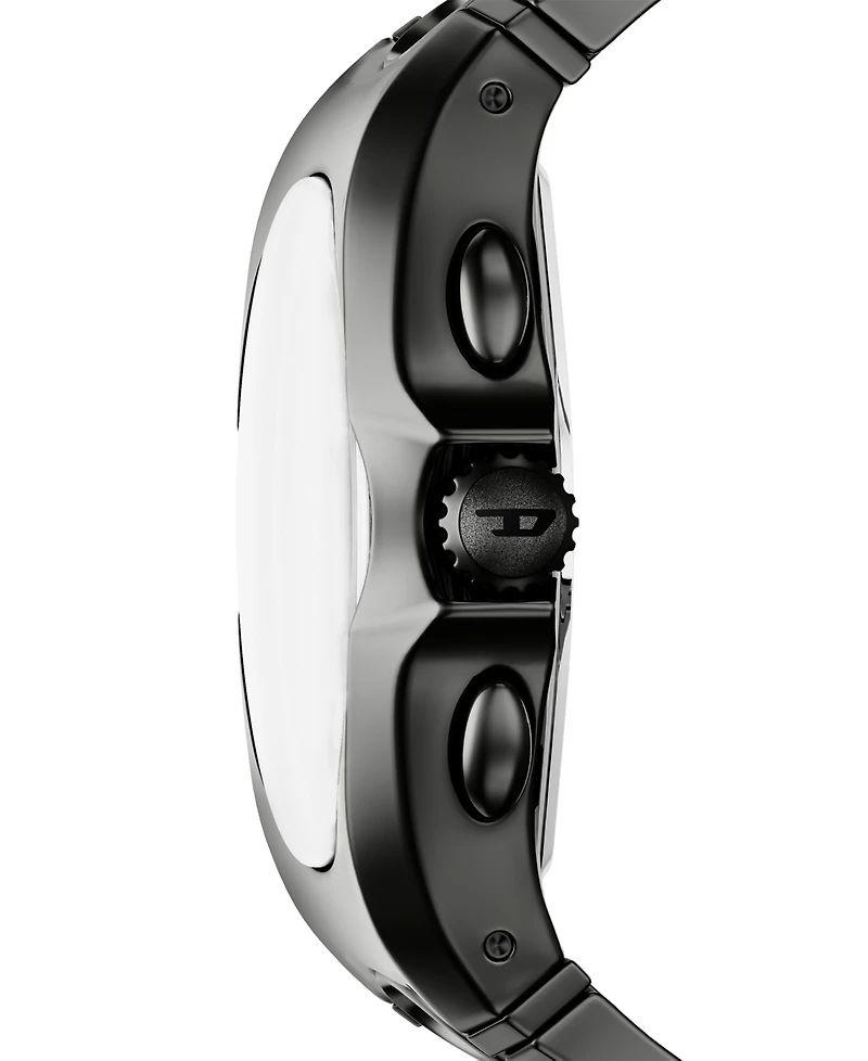 Diesel Men's D-Curve Quartz Chronograph Gunmetal Stainless Steel 48mm