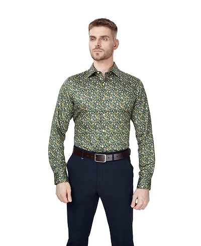 Bar Iii Men's Slim-Fit Floral Dress Shirt