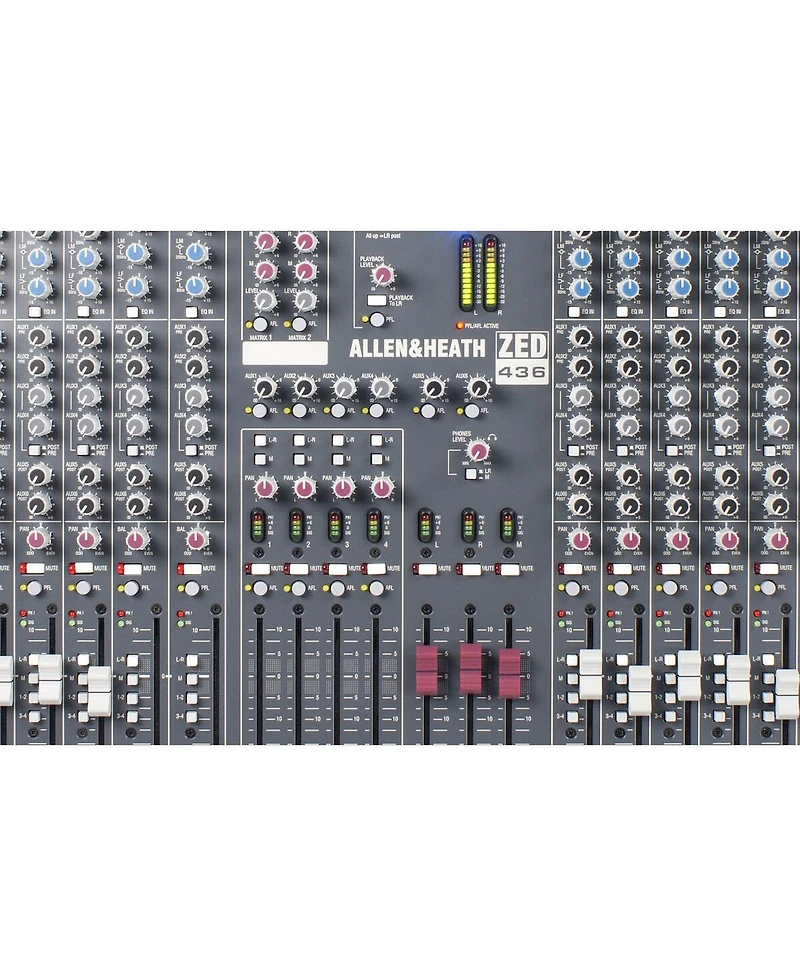 Allen & Heath Zed-436 36-Channel 4-Bus Usb Analog Mixer