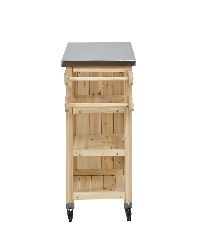 Streamdale Furniture Portable Outdoor Kitchen Island with Storage
