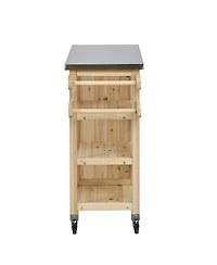Streamdale Furniture Portable Outdoor Kitchen Island with Storage