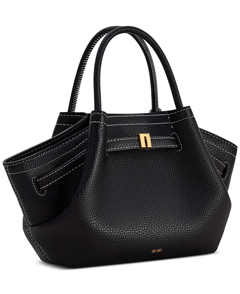 Jw Pei Hana Small Litchi-Pattern Tote Handbag