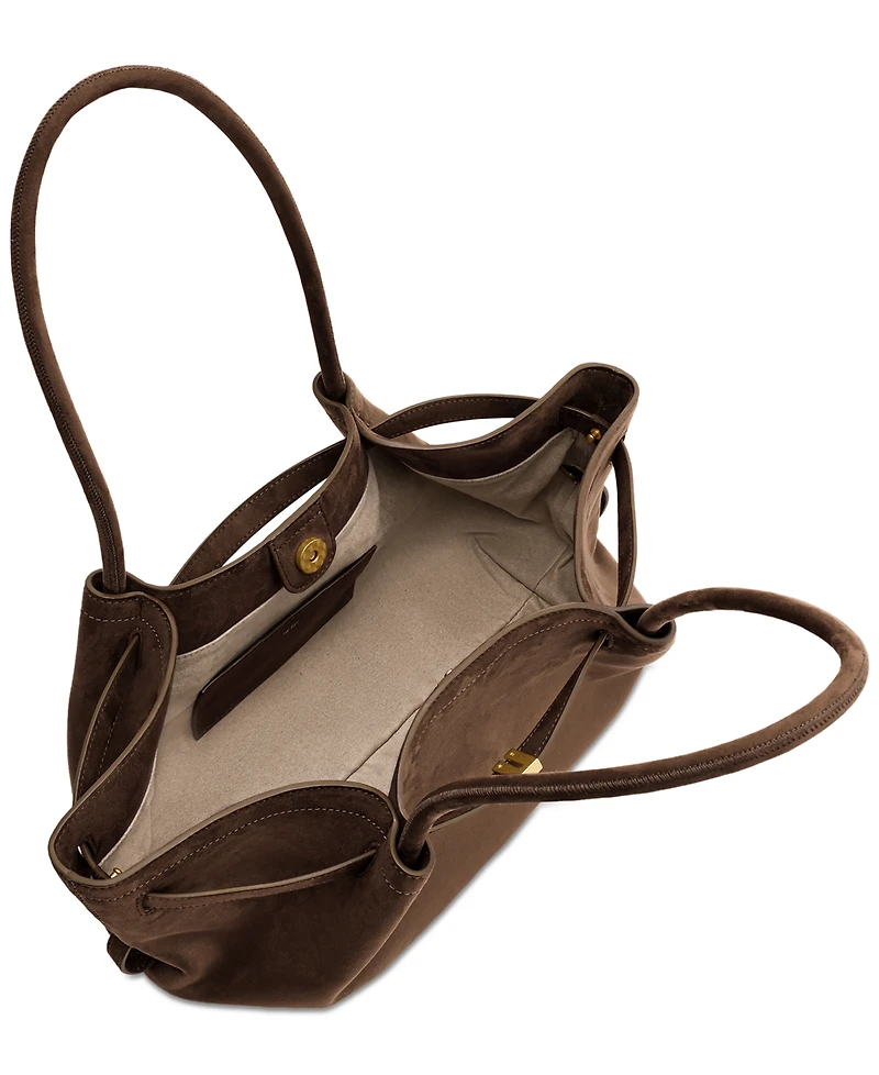 Jw Pei Hana Wide Suede Fabric Extra-Large Tote Handbag