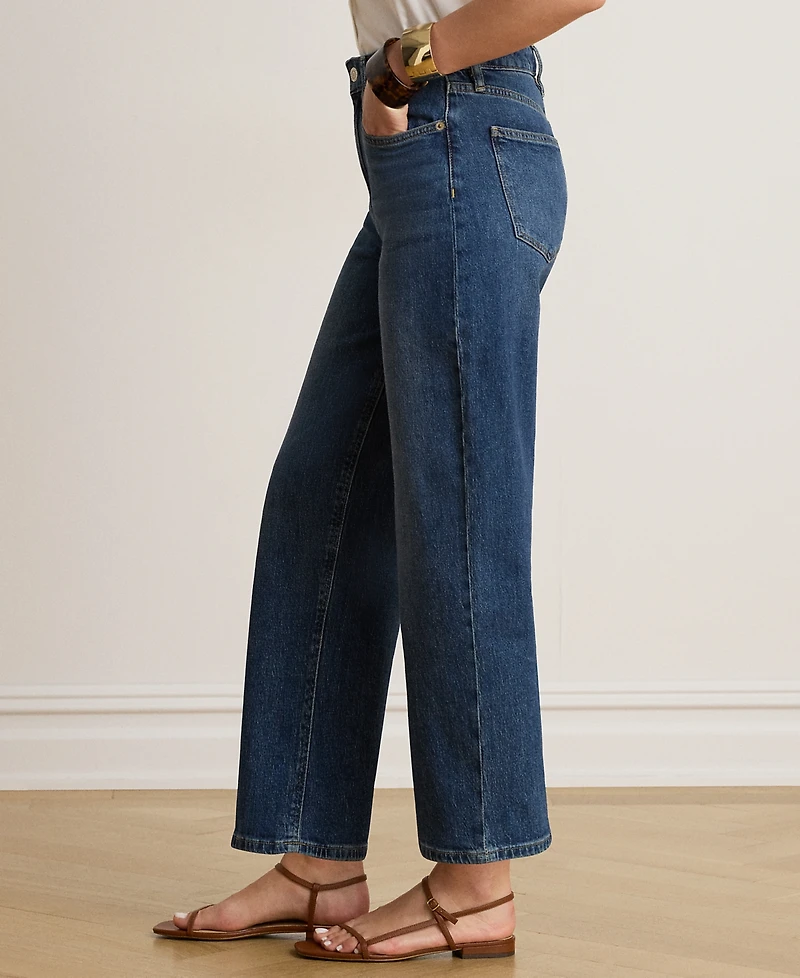 Lauren Ralph Petite High-Rise Straight Jeans
