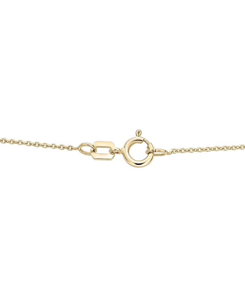 Macy's Lab-Grown White Sapphire (3/8 ct. t.w.) Butterfly Necklace in 14k Gold-Plated Sterling Silver
