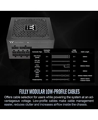 Thermaltake Toughpower Gt 750W 80 Plus Gold Fully Modular Power Supply, Compatible with Atx 3.1