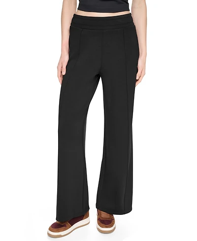 Dkny Sport Women's High-Rise Wide-Leg Pants