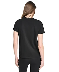 Dkny Sport Women's Stacked Puff Outline Short-Sleeve T-Shirt