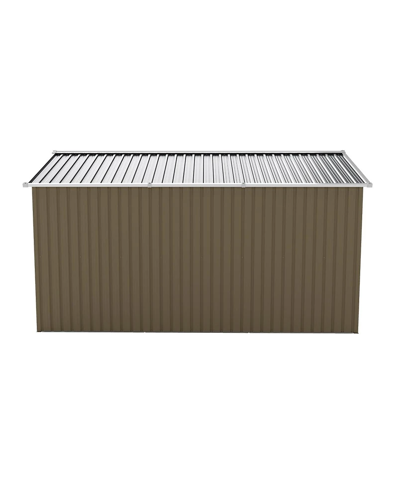 Streamdale Furniture 8x12 Feet Outdoor Metal Storage Shed With Lockable Door