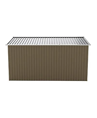 Streamdale Furniture 8x12 Feet Outdoor Metal Storage Shed With Lockable Door