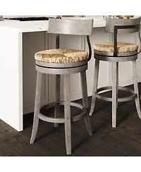 Clihome 1 Piece 31-Inch Counter Height Solid Wood Frame Bar Stool