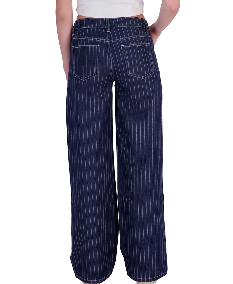 Em & Cass Women's Mid-Rise Wide-Leg Jeans
